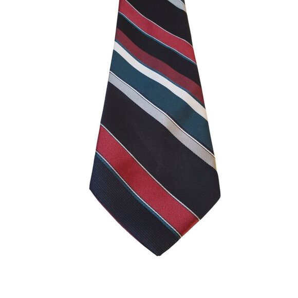 Towncraft Necktie Mens Tie Multicolor Stripe Made in USA Business Suit Church - Picture 1 of 11